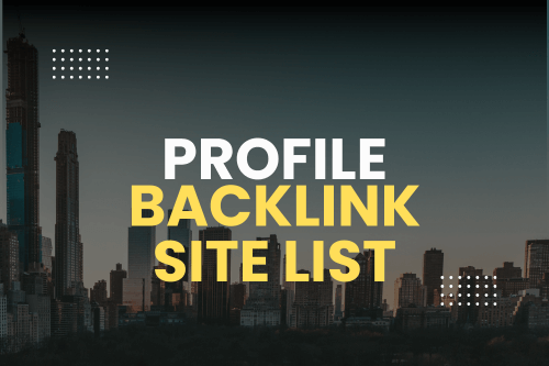 profile backlink site list